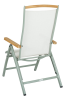 Andy positionsstol dusty green/offwhite, teak#2