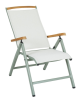 Andy positionsstol dusty green/offwhite, teak#3