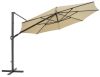 Cilento 350 cm parasoll med belysning light grey/khaki