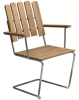A2 fåtölj teak/varmförzinkat stål - Grythyttan