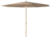 Riva 250 cm parasoll taupe/teak